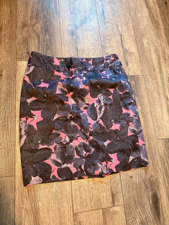 trucco Dresses & Skirts - Women's Midi Floral Print Skirt in Pink and Black